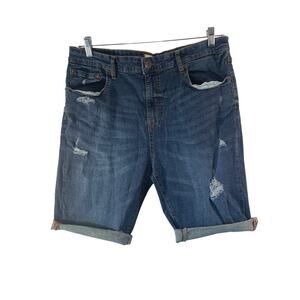 WEATHERPROOF Men's Distressed Jean Shorts / Size: 38
